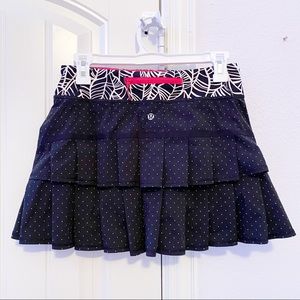 LULULEMON Run Pace Setter Tennis Skirt Polka Dot